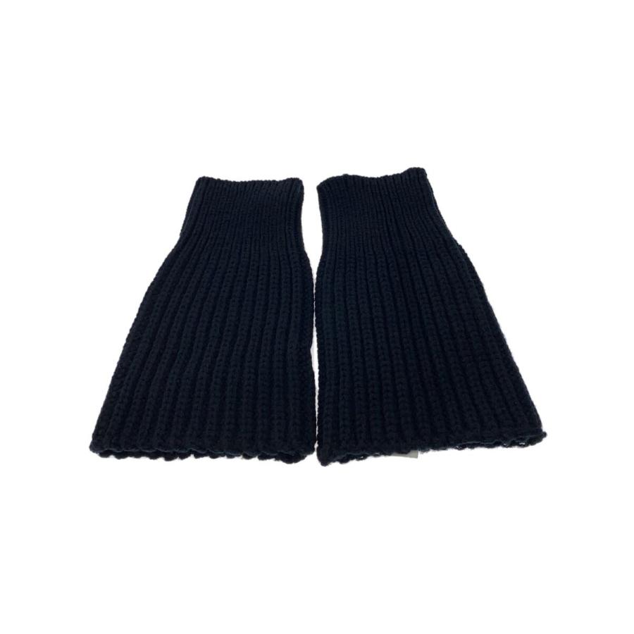 DRIES VAN NOTEN◇24AW/MONTOYA CUFFS/アームカバー/ウール/BLK/無地