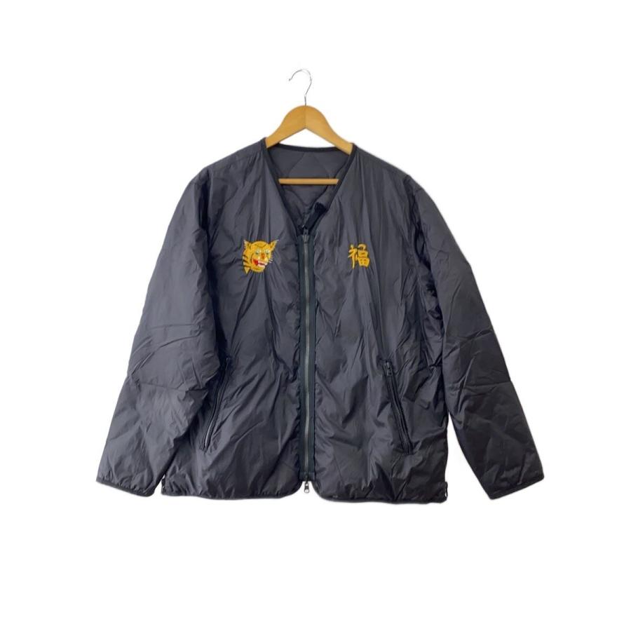 TAION◇beams lights別注/ベドジャン/ダウンジャケット/L/ナイロン/BLK