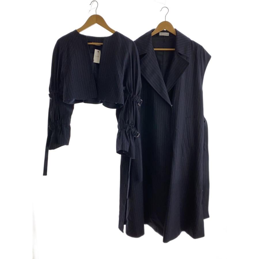 MAISON SPECIAL◇Multi Way Belted 2way Trench Coat/ポリエステル/NVY