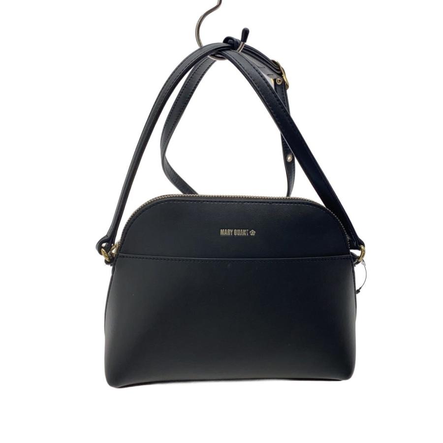 MARY QUANT◇ショルダーバッグ/フェイクレザー/BLK : セカンド