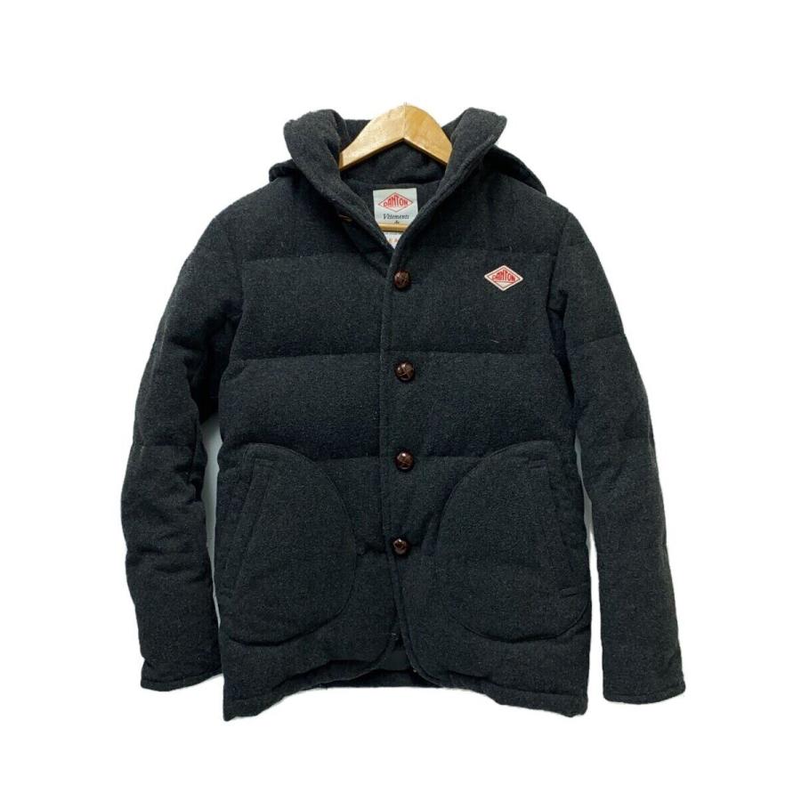 DANTON◇モッサダウンジャケット/36/ウール/GRY/無地/19A-FA-001