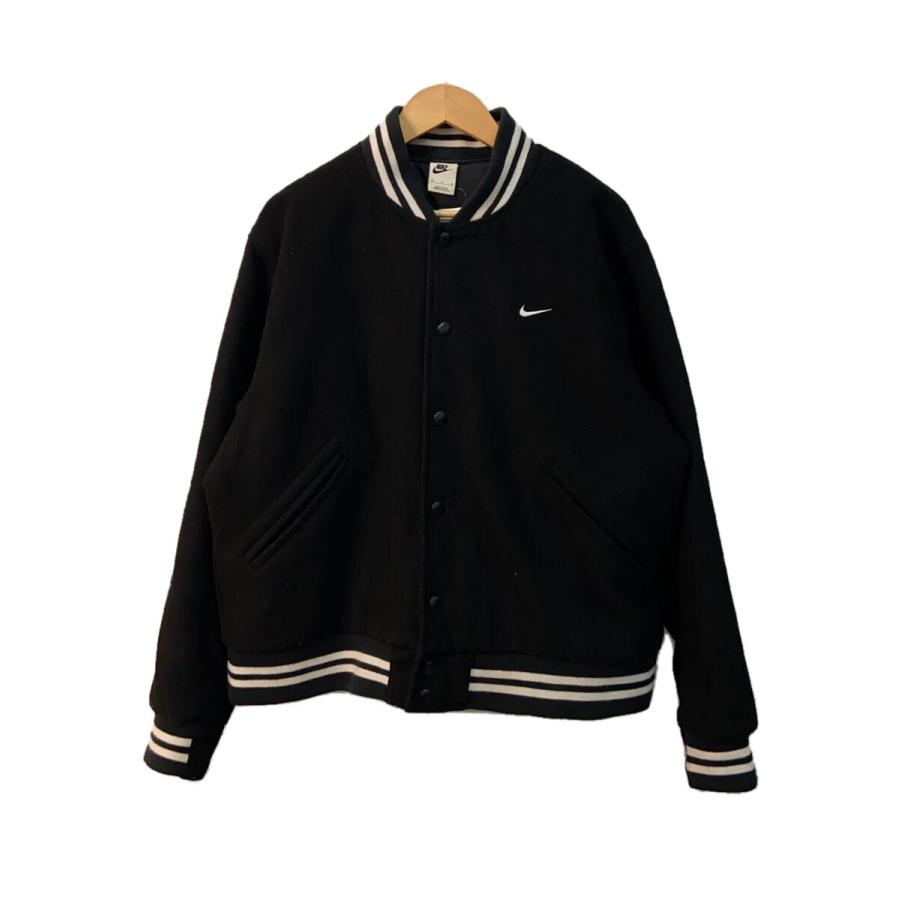 NIKE◇スタジャン/XL/ウール/BLK/無地/DQ5011-010/ナイキ/ブラック/黒