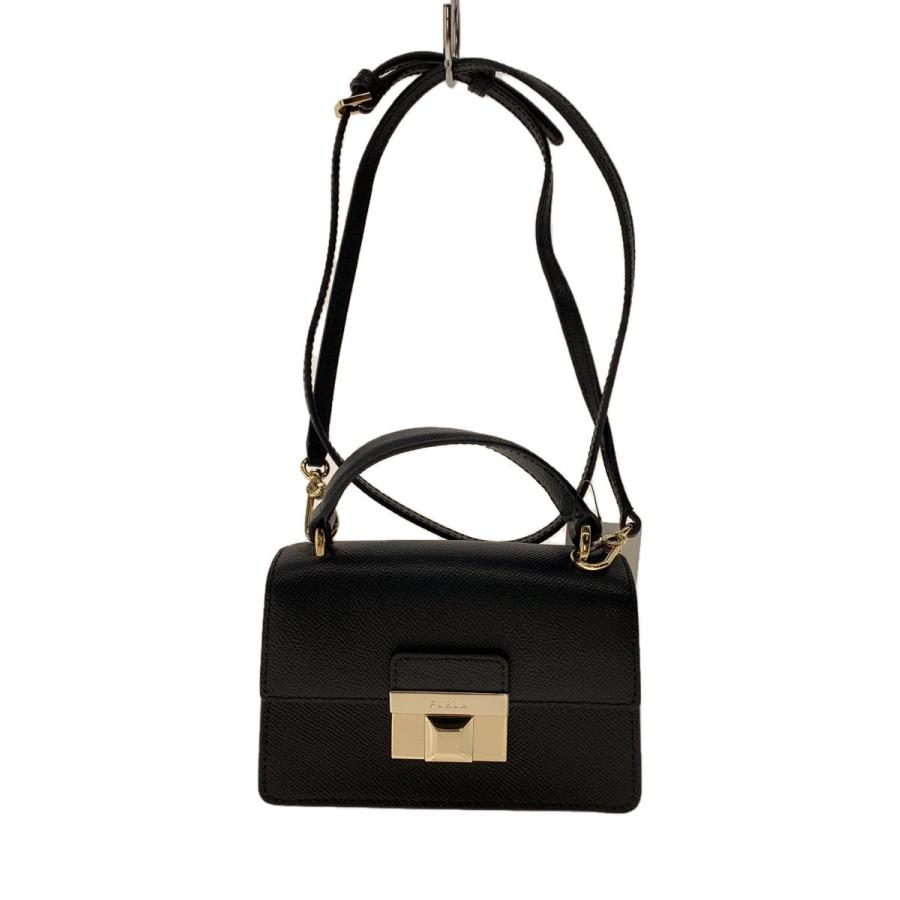 FURLA◇VENERE TOP HANDLE MINI/ショルダーバッグ/--/BLK : セカンド