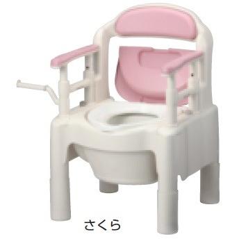 アロン化成 安寿 ポータブルトイレ FX-CPHD-C ちびくまくん 暖房便座