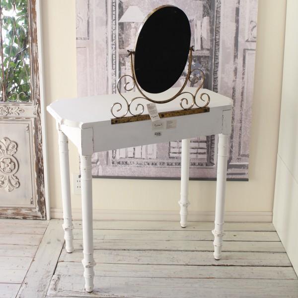 ドレッサー アンティーク調 ミラー付き ホワイト フランス 輸入家具