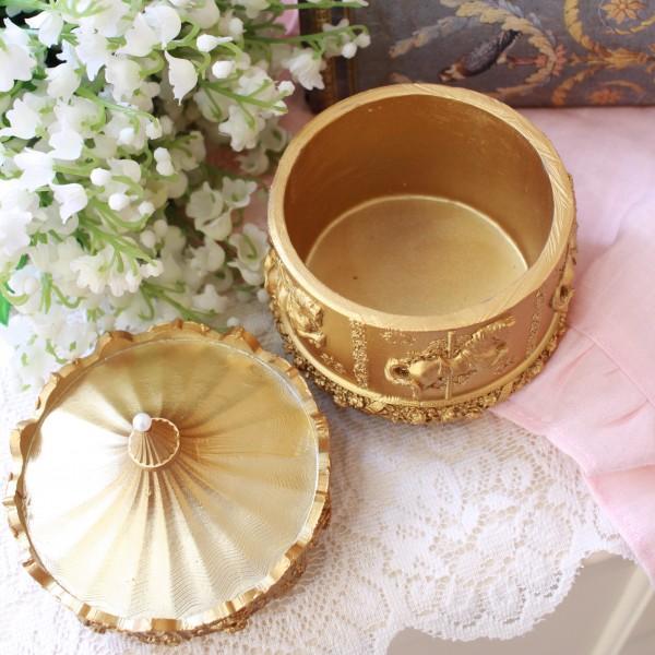 カルーセル ジュエリーボックス 小物入れ ジュエリーケース ゴールド