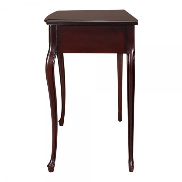 コンソール リビングデスク 猫脚 ブラウン 引き出し マホガニー 75