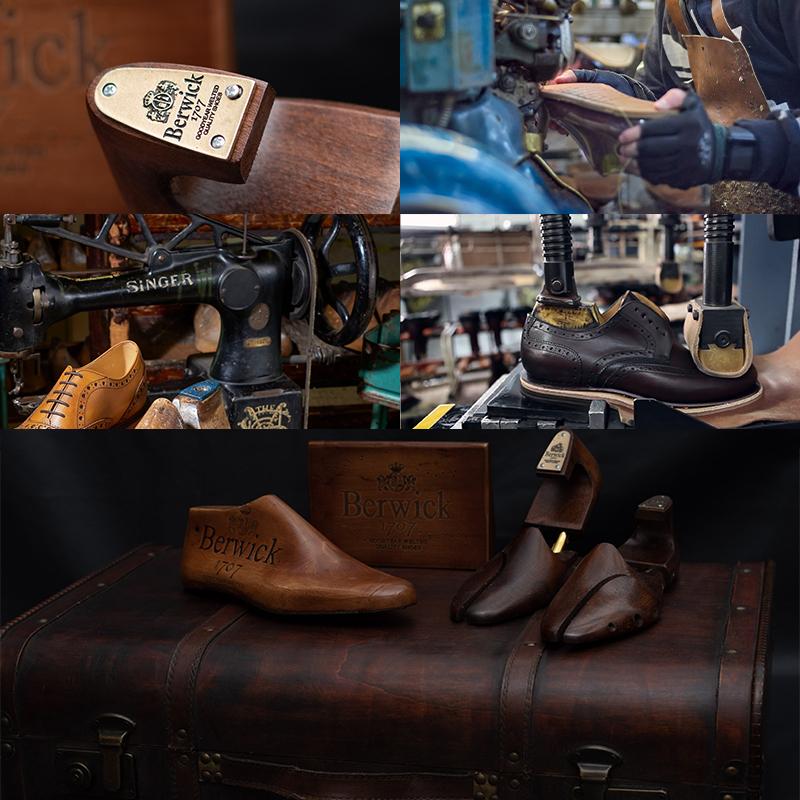 Berwick 1707（バーウィック） ブラックV字ステッチセミロングノーズ