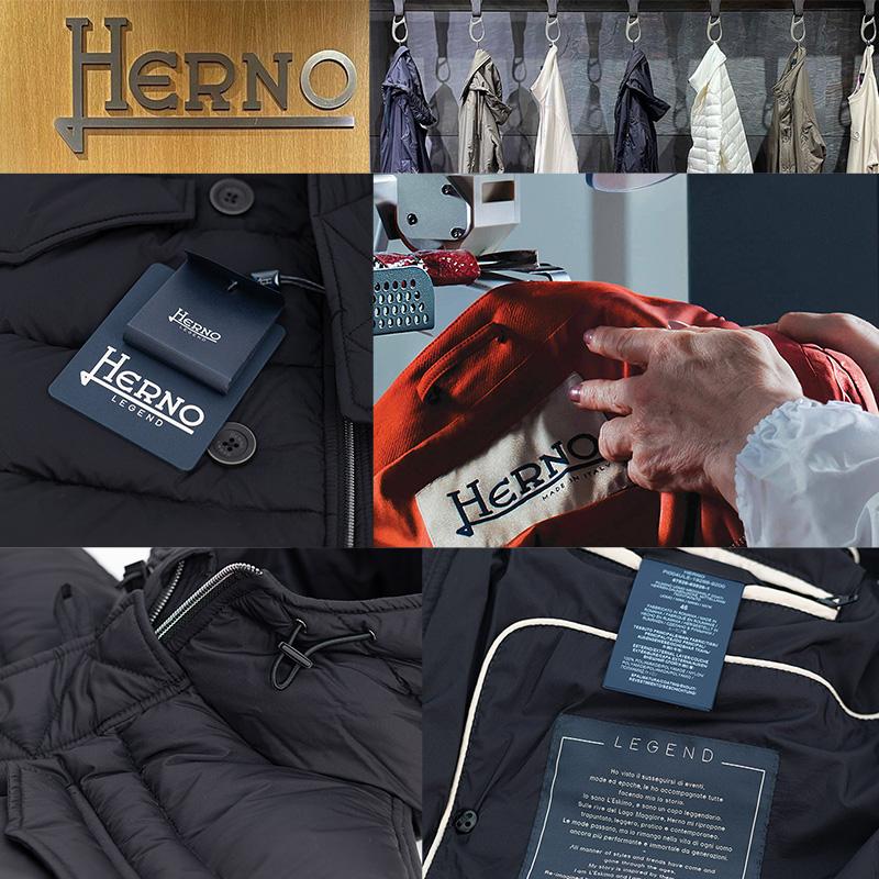 HERNO（ヘルノ） L'ESKIMO 超軽量 ネイビー フーデット ダウン