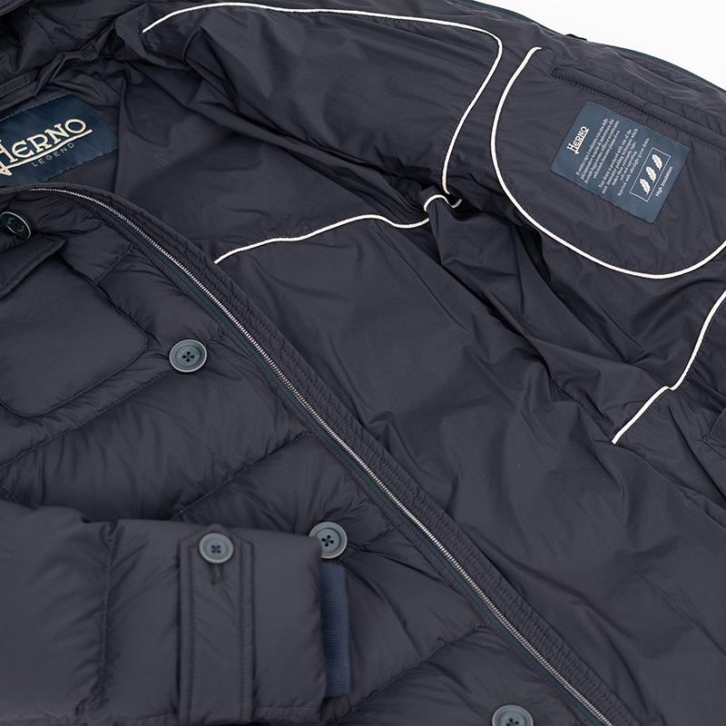HERNO（ヘルノ） L'ESKIMO 超軽量 ネイビー フーデット ダウン