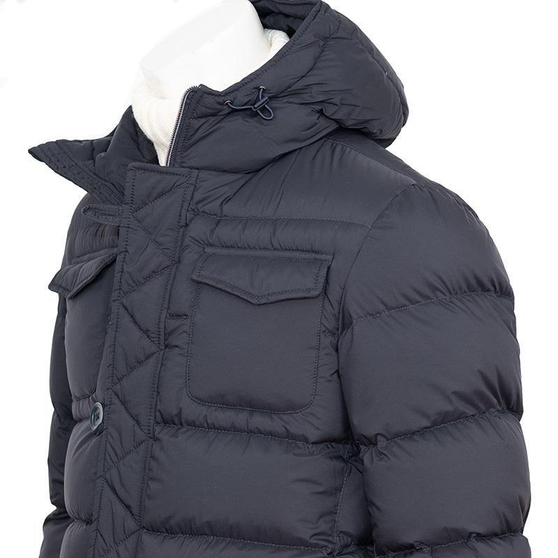 HERNO（ヘルノ） L'ESKIMO 超軽量 ネイビー フーデット ダウン