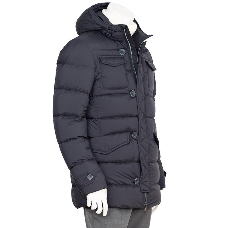 HERNO（ヘルノ） L'ESKIMO 超軽量 ネイビー フーデット ダウン