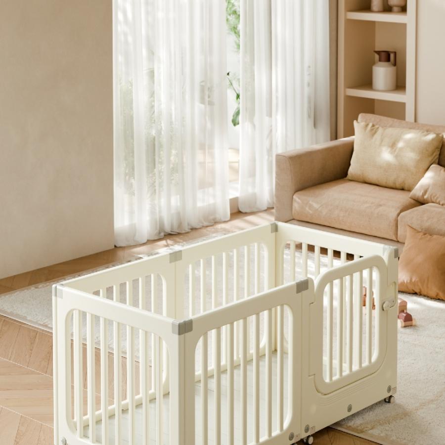 ベビーサークル キャスター付き プレイヤード 小さめ プレイサークル