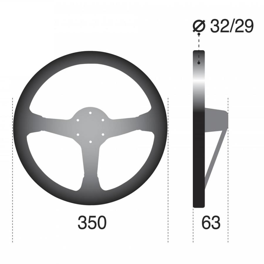 sparco スパルコ ステアリング L777 LEATHER レザー 350mm DEEP63mm