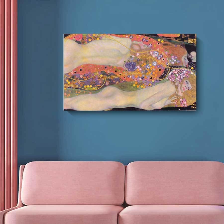 グスタフ クリムト 水蛇II 名画 70cm×40cm インテリア 装飾 ホテル