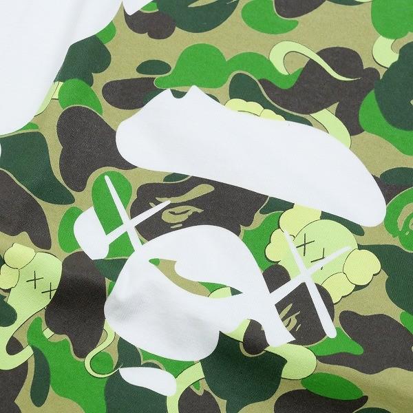 ア ベイシング エイプ A BATHING APE ×KAWS カウズ ABCサル迷彩柄サル