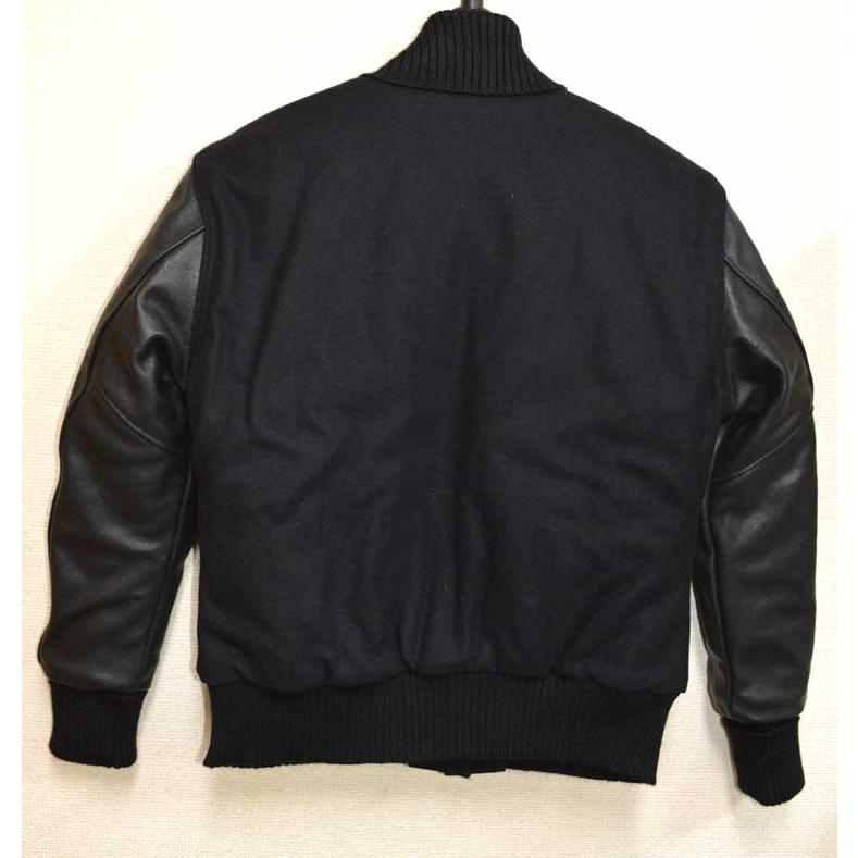 DeLong（デロング） オールブラック 無地 スタジャン DeLONG ALLBLACK