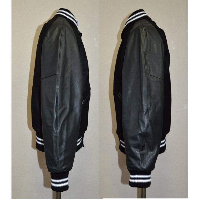 DeLong（デロング） ブラック/ブラック ラグラン袖 無地 DeLONG AWARD