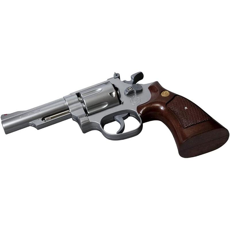クラウンモデル S&W M66 4インチ シルバー ウッドタイプグリップ 10才
