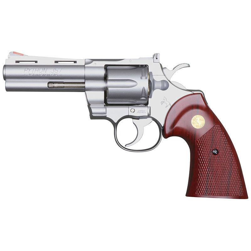 クラウンモデル コルト パイソン 4インチ シルバー 18才以上用ガス