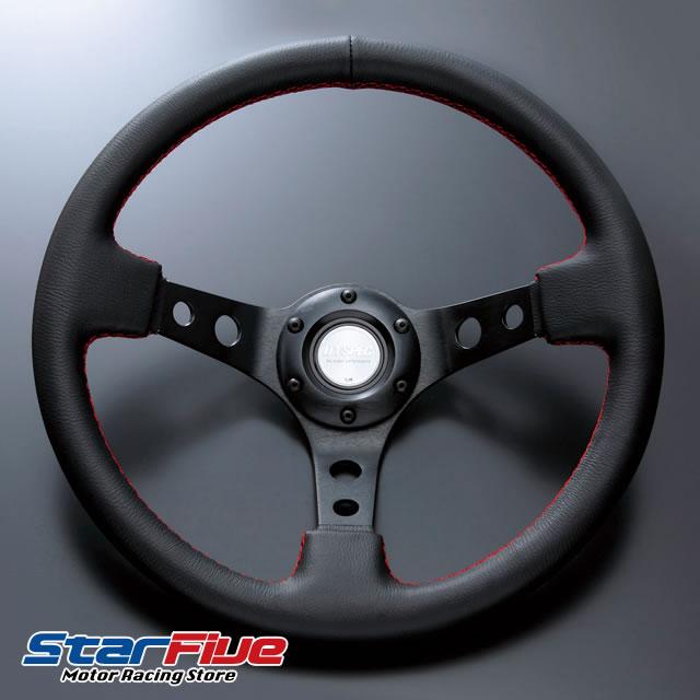 D1SPEC ステアリング DEEP70 レザー オフセット70mm ディープコーン