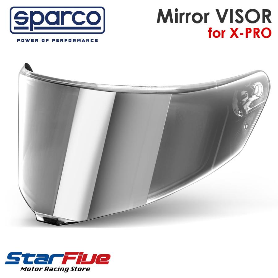 sparco スパルコ ヘルメット X-PRO用 ミラーシールド バイザー