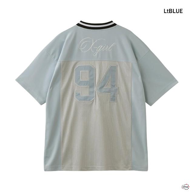X-girl（エックスガール） セール FOOTBALL TEE DRESS 105252041005