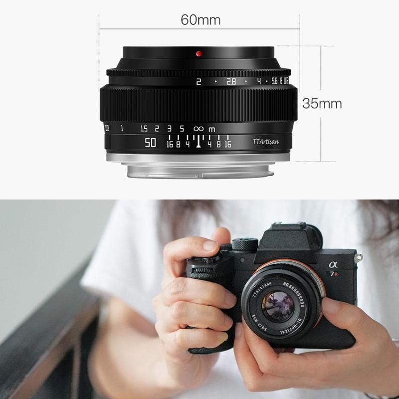 TTArtisan 50mm f/2 ソニーEマウント APS-C 単焦点レンズ 国内正規品