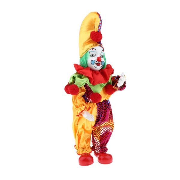 T TOOYFUL 全8色 ピエロ人形 ヴィンテージ飾り 道化師人形 手作り人形