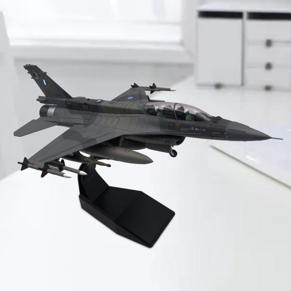 合金 1/72 F16 戦闘機、ディスプレイスタンド付きダイキャストモデル