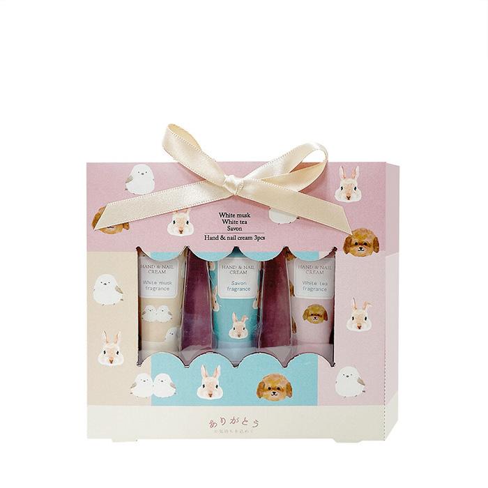 プチギフト アニマル ハンドクリーム 3Pセット ほんやら堂 ギフト