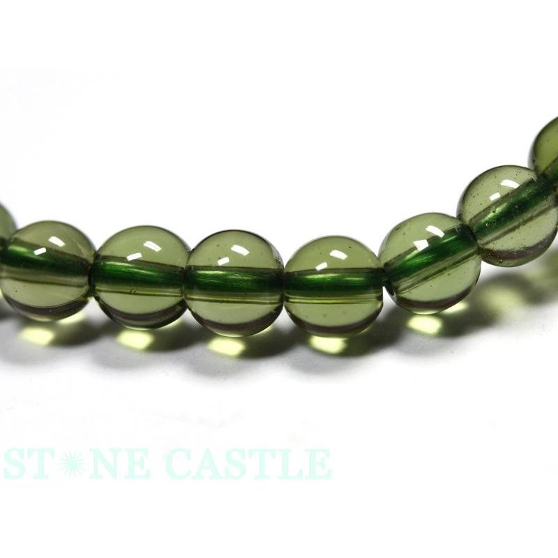 石流通センター 高品質 ブレスレット モルダバイト (約5〜5.5mm) (鑑別