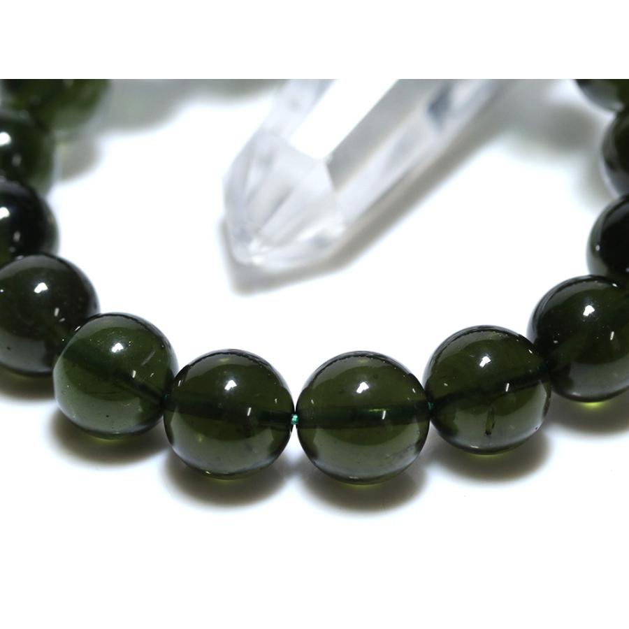 石流通センター 高品質 ブレスレット モルダバイト (約12〜12.5mm