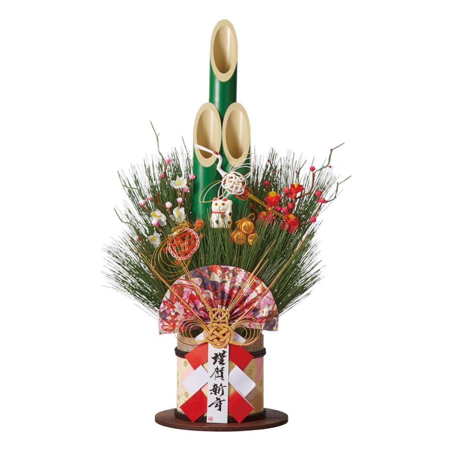 ストア・エキスプレス 門松 正月飾り 造花 門松作り_彩竹門松 高さ60cm