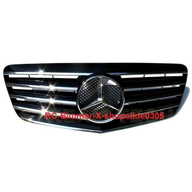 BENZ メルセデス ベンツ W211 Eクラス 後期用 メッキブラック センター