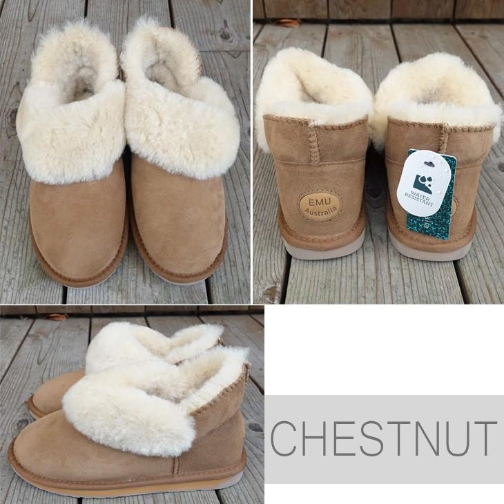 EMU エミュー モカシン ムートンブーツ シープスキン ユニセックス