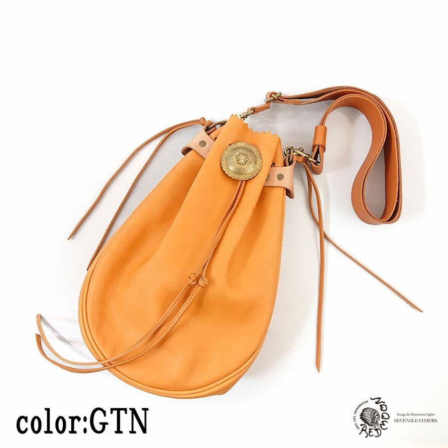 REDMOON（レッドムーン） ショルダーバッグ 巾着 グローブレザー 本革