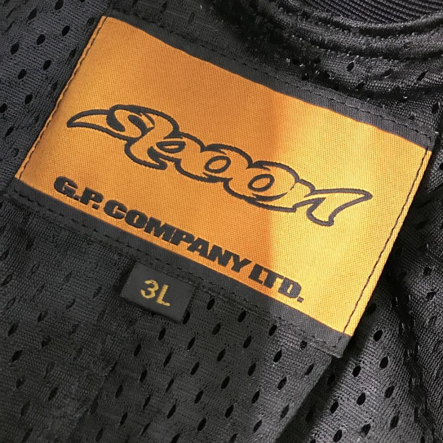 SPOON スプーン MFJ公認 革ツナギ レーシングスーツ ブラック系 3L