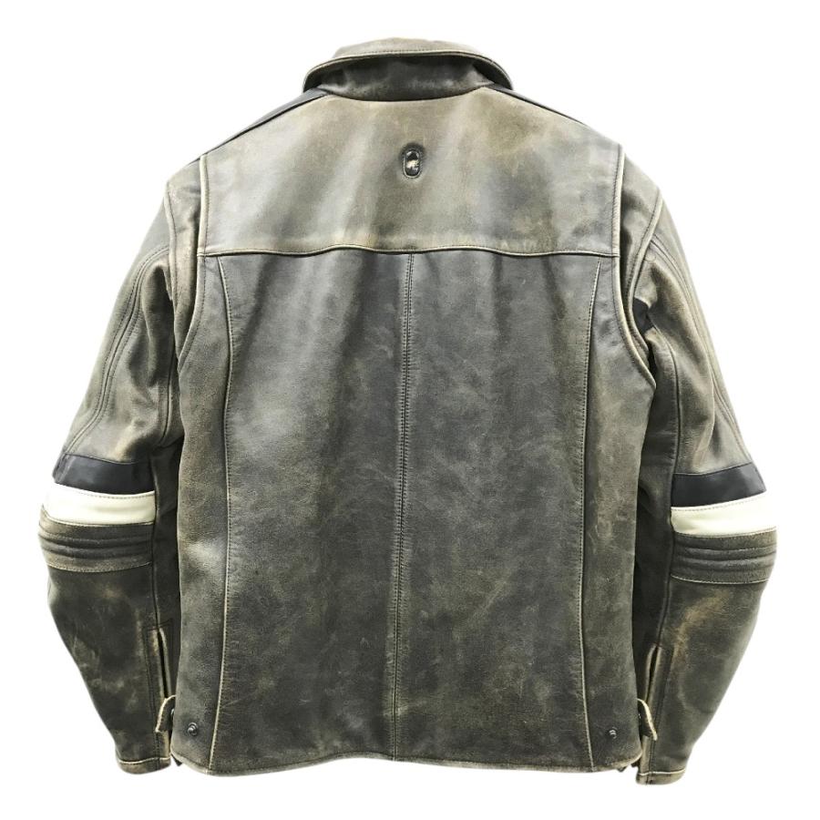 HYOD ヒョウドウ レザージャケット ヴィンテージ加工 ブラウン系 L