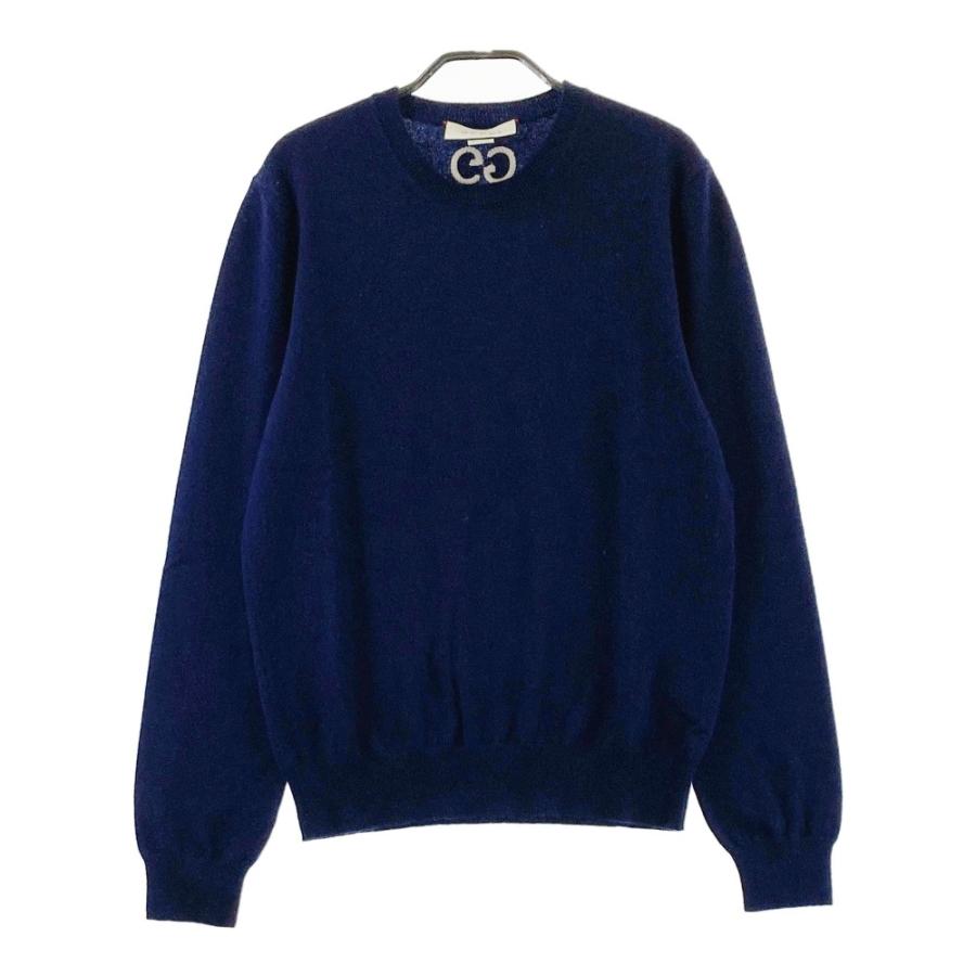 GUCCI（グッチ） 597736 ニット セーター カシミヤ ネイビー系 M