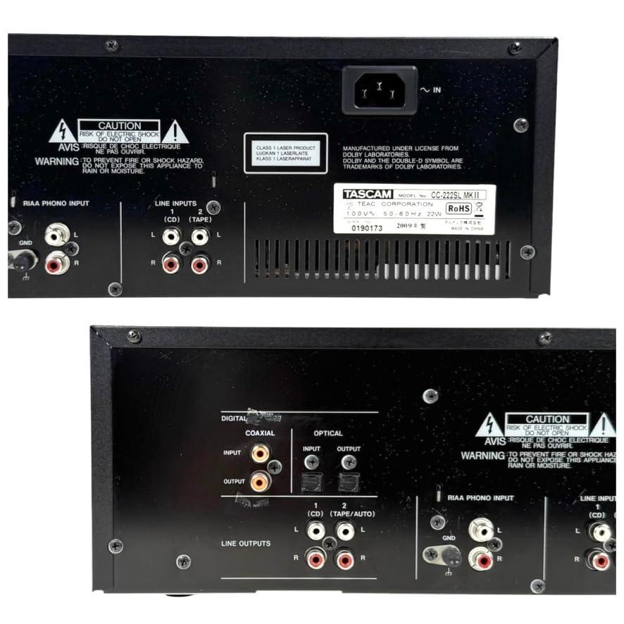 TASCAM CDレコーダー/カセットコンビネーションデッキ CC-222SLMK2