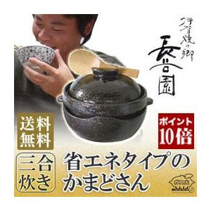 長谷園 旧商品 ご飯鍋 炊飯 土鍋 伊賀焼 ecoかまど 三合炊き 直火専用