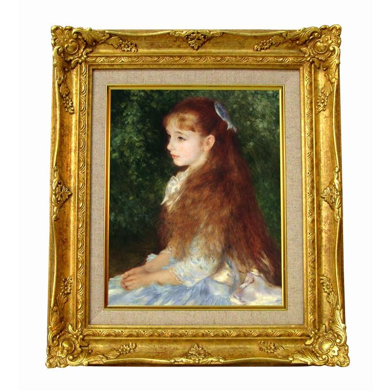 世界の名画 ルノワール イレーヌ嬢の肖像 ジクレーキャンバス複製画