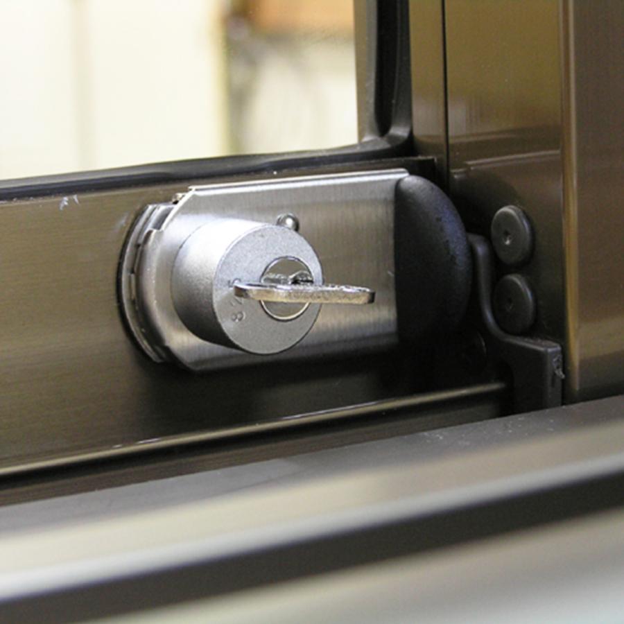 同一キー ファスナーロック 鍵付 FN469 シルバー 日本ロックサービス