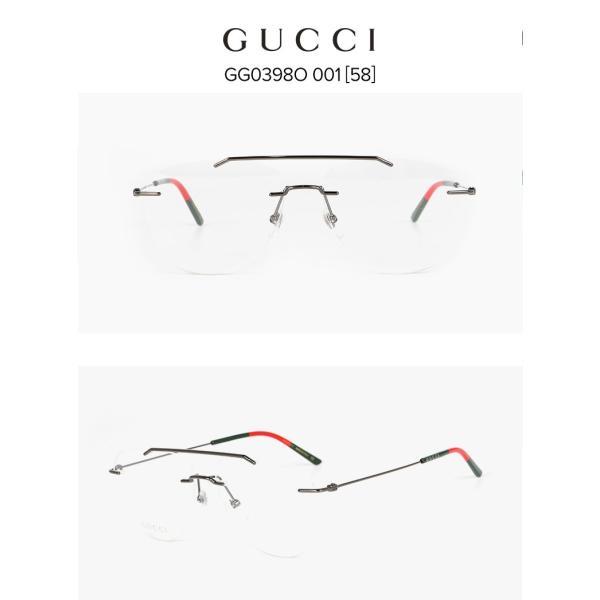 GUCCI（グッチ） ツーポイントメガネ メガネ 眼鏡 クリアレンズ装着済