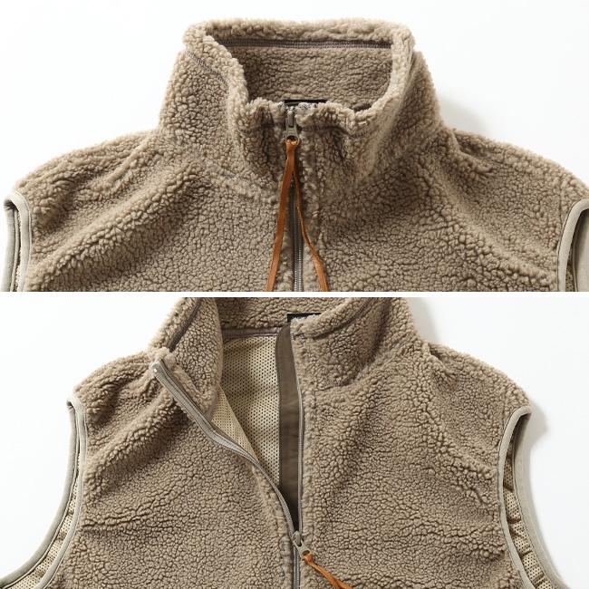 orSlow（オアスロウ） ボアフリースベスト ユニセックス 03-9018-55