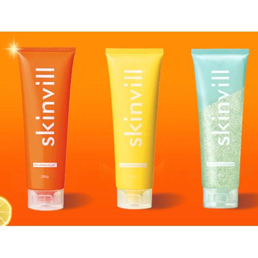 skinviLL（スキンビル）ホット＆ハーバルケアクレンジング 200g▽返品