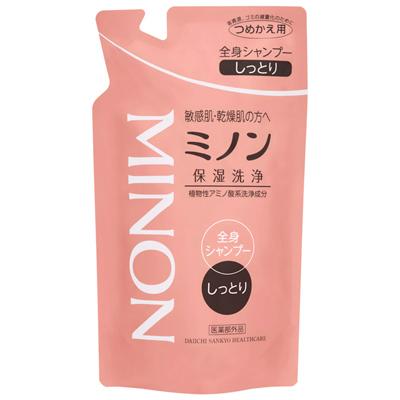 MINON ミノン全身シャンプーしっとりタイプ 詰替用 380ml : サン