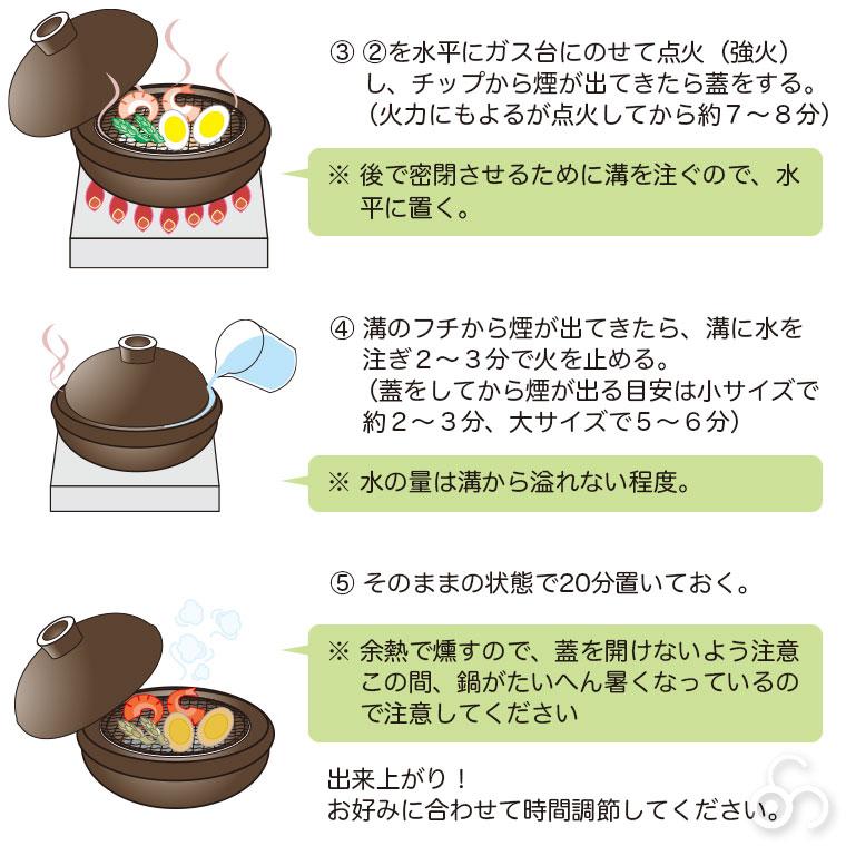 長谷園 燻製用土鍋 くんせい用土鍋 伊賀焼 卓上燻製器 いぶしぎん 大