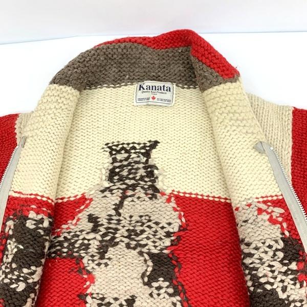 KANATA（カナタ） カウチン ニット クマ CA-08837 古着 カーディガン